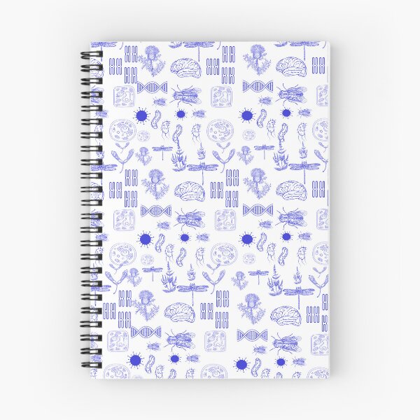 Item preview, Cute Biology Doodles Design Drawn with Blue Ink  on the White Background  for All Who Love Biology, Science, and Doodles designed and sold by IraNiva.