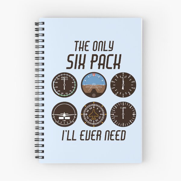 Item preview, Pilot Six Pack - Basic Six Flight Instruments Airplane Cockpit Fake Muscle Funny Pilot Quote designed and sold by Kristina M.
