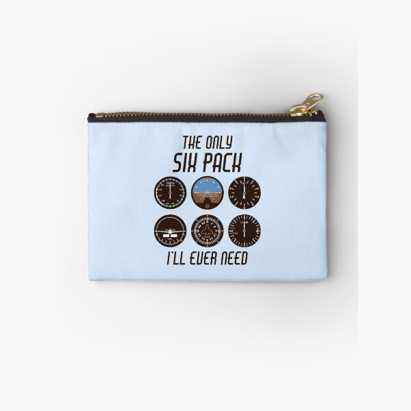 Item preview, Pilot Six Pack - Basic Six Flight Instruments Airplane Cockpit Fake Muscle Funny Pilot Quote designed and sold by Kristina M.