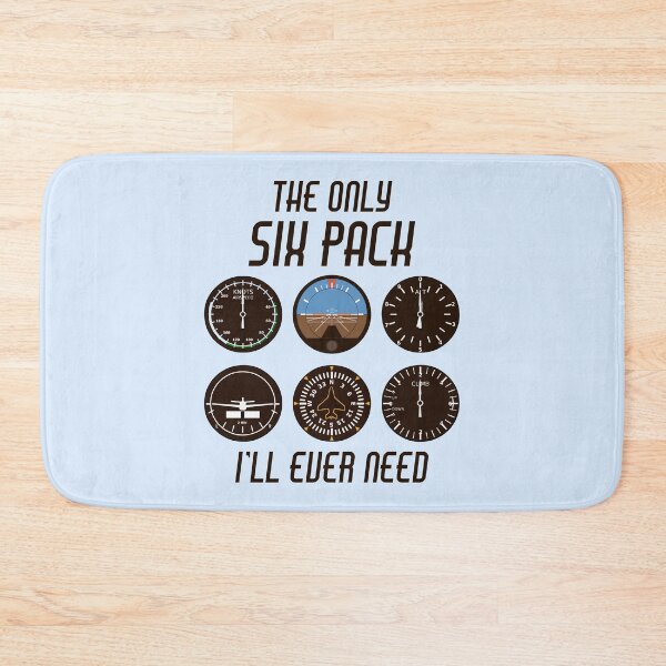 Item preview, Pilot Six Pack - Basic Six Flight Instruments Airplane Cockpit Fake Muscle Funny Pilot Quote designed and sold by Kristina M.