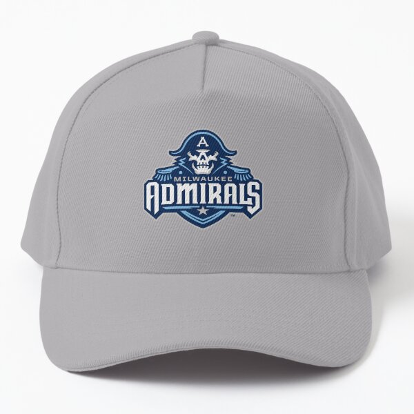 Milwaukee Admirals Baseball Cap Hat Current Logo - Gray-Black