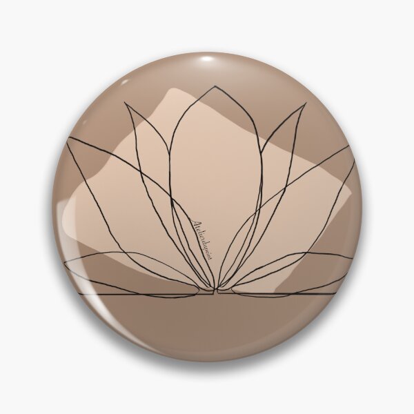 Item preview, minimal lotus designed and sold by Atelierdupeint.