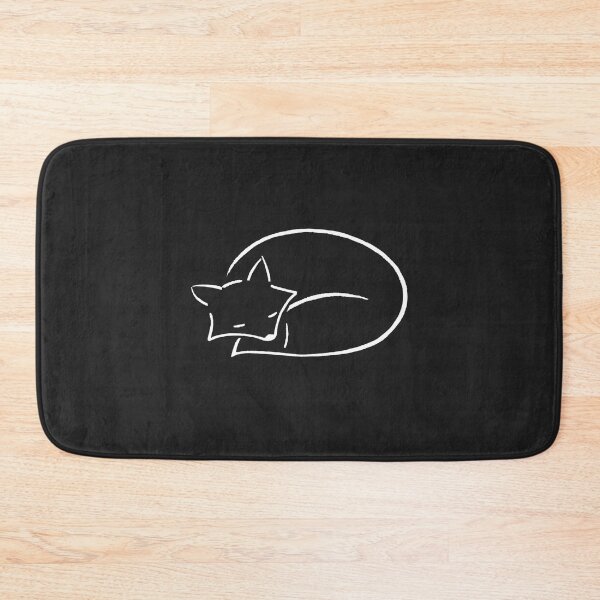 Item preview, Sleeping Fox Outline in White designed and sold by NatalieBn.