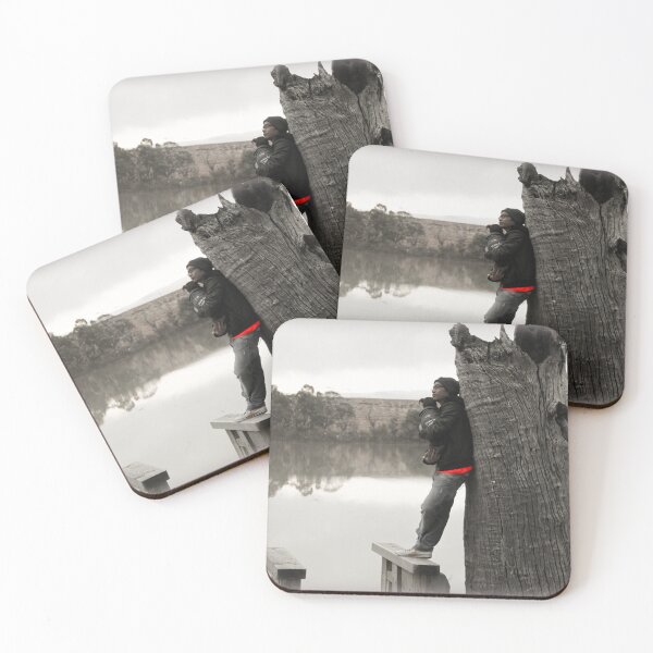 Item preview, Man and dog on the River Murray designed and sold by indiafrankk.