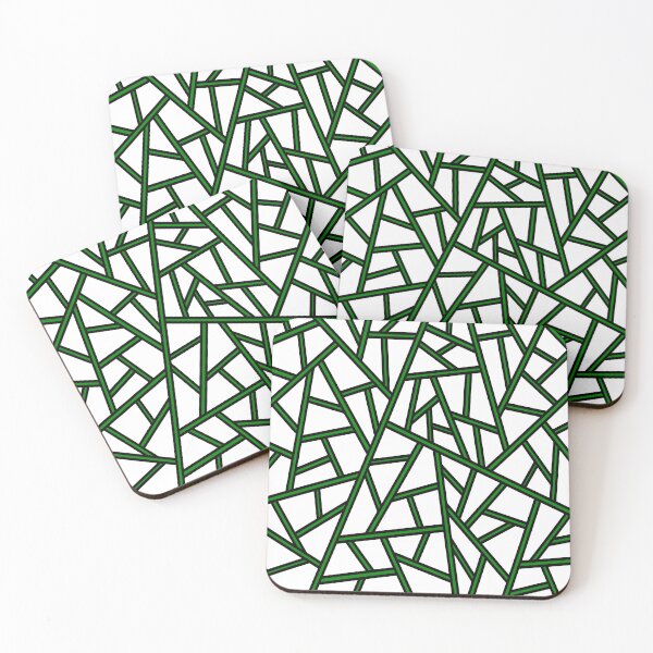 Item preview, Abstract geometric pattern - green. designed and sold by K.S ART.