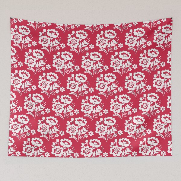 Item preview, Cute Hungarian Folk Flower Pattern - White designed and sold by JuliaAjandi.