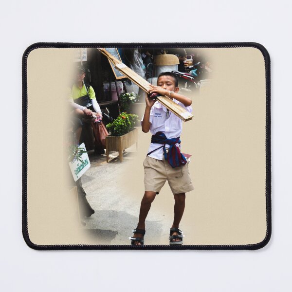 Item preview, Young musician playing Khlui, Thailand designed and sold by indiafrankk.