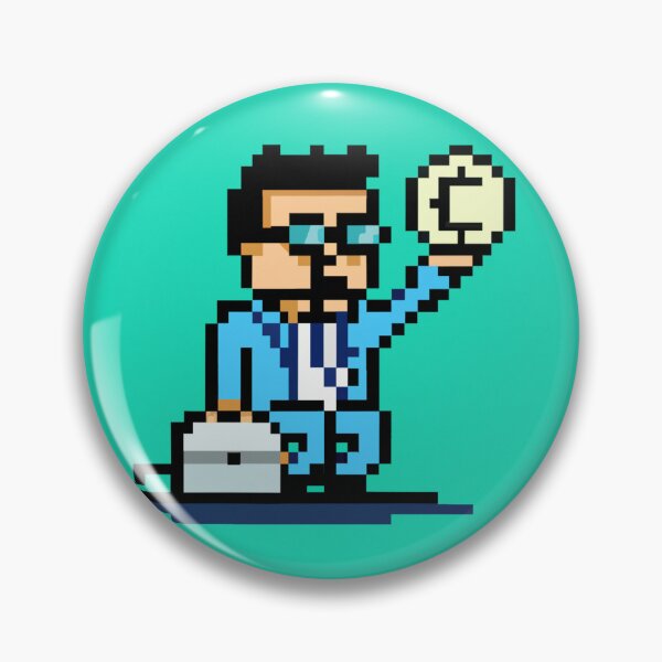 Item preview, DALL-E Pixel Art of a cryptocurrency investor designed and sold by AICollab.