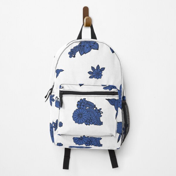 Item preview, Blue Flowers and Leaves Doodle designed and sold by Pavnud.