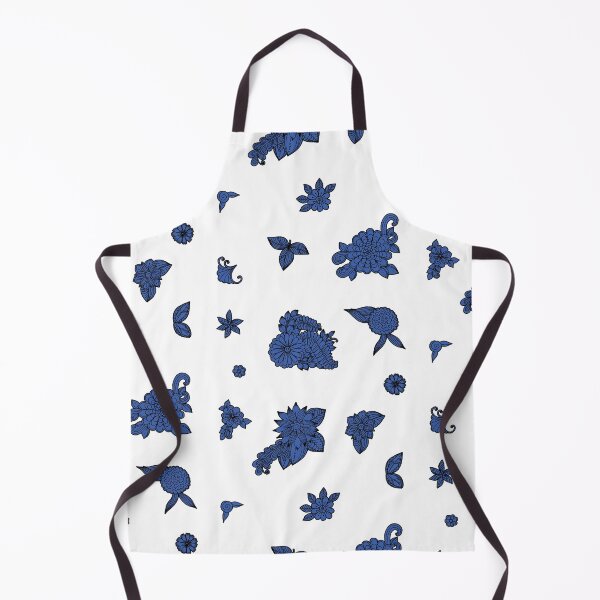 Item preview, Blue Flowers and Leaves Doodle designed and sold by Pavnud.