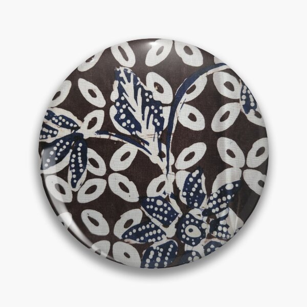 Item preview, Indonesia handmade hand-drawn batik tulis white navy blue Kawung Pamekasan Madura designed and sold by Morcawork.