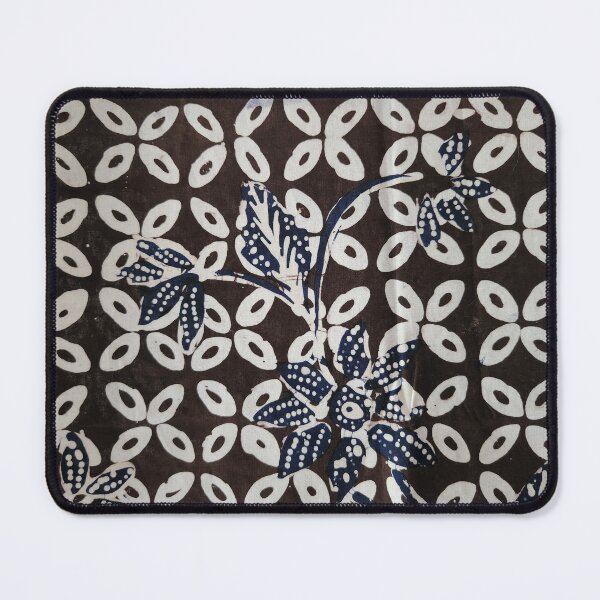 Item preview, Indonesia handmade hand-drawn batik tulis white navy blue Kawung Pamekasan Madura designed and sold by Morcawork.