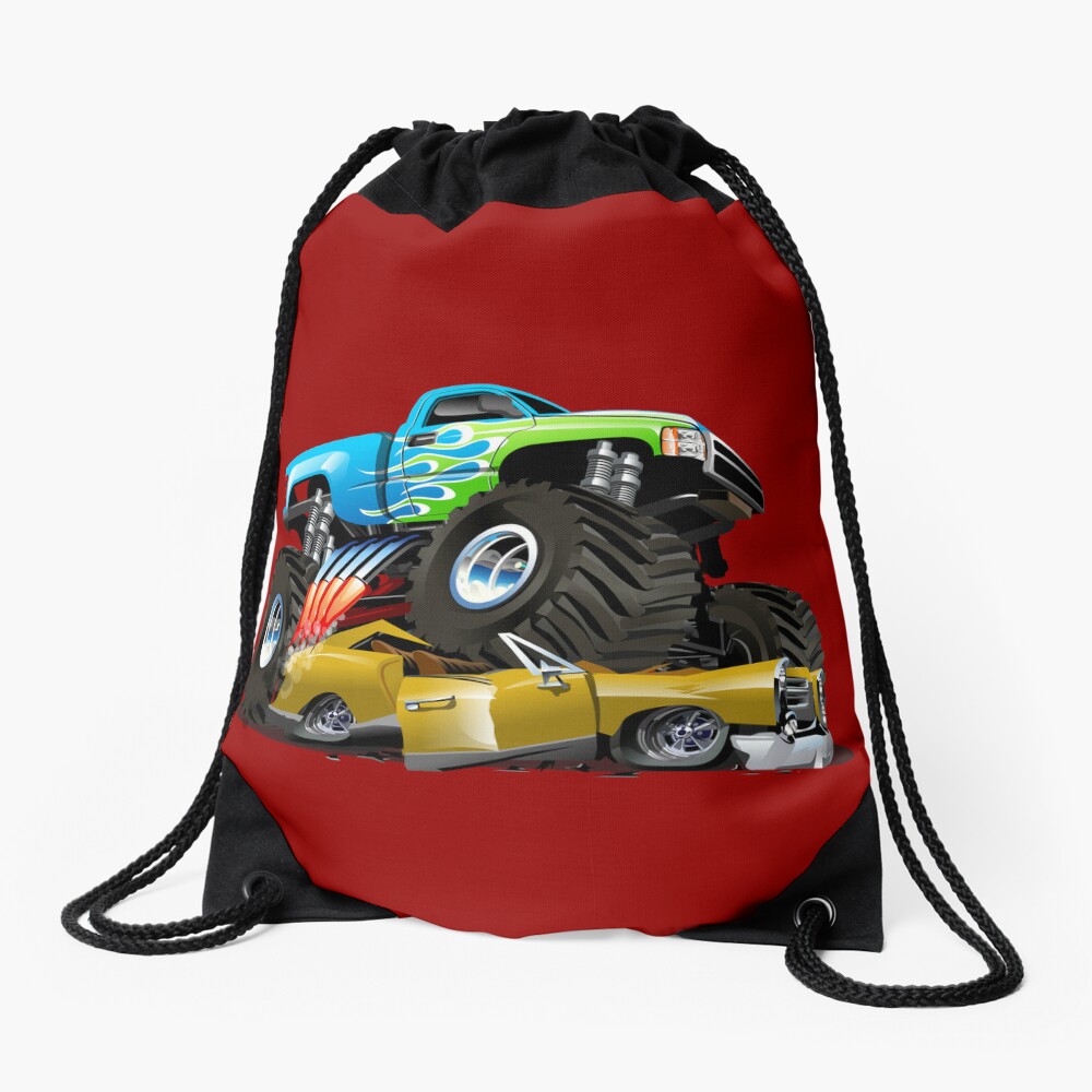 Sac cordon for Sale avec l uvre Monster Truck de dessin anim