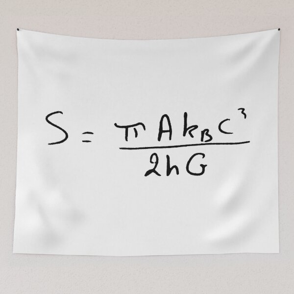 Item preview, Hawking equation black hole entropy handwritten designed and sold by NoetherSym.
