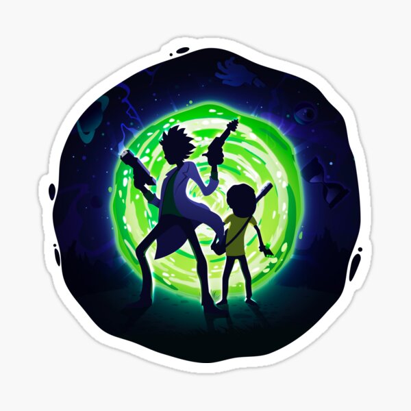 Rick and Morty Funart Sticker