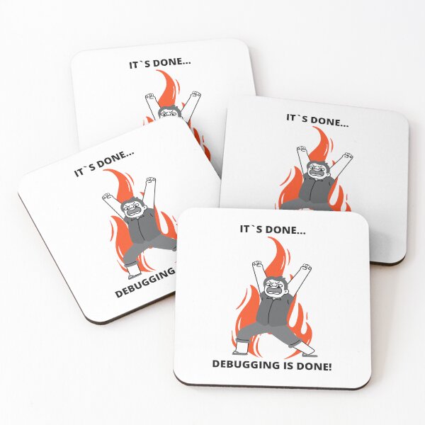 Item preview, Coder Meme Developer Joke Programmer Meme Gift It`s Done Debugging Is Done designed and sold by ohsheep.