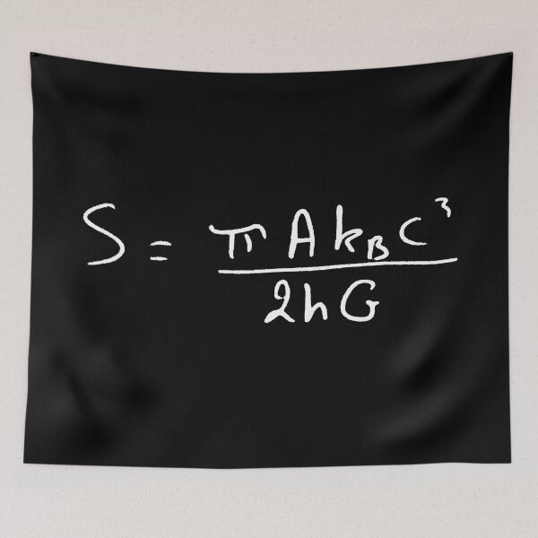 Item preview, Hawking equation black hole entropy handwritten designed and sold by NoetherSym.