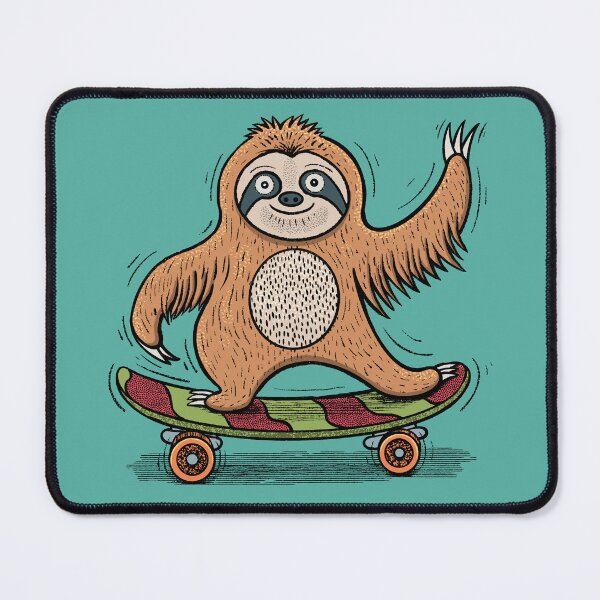 Item preview, Cute Skateboarding Sloth designed and sold by RGB-Ginger.