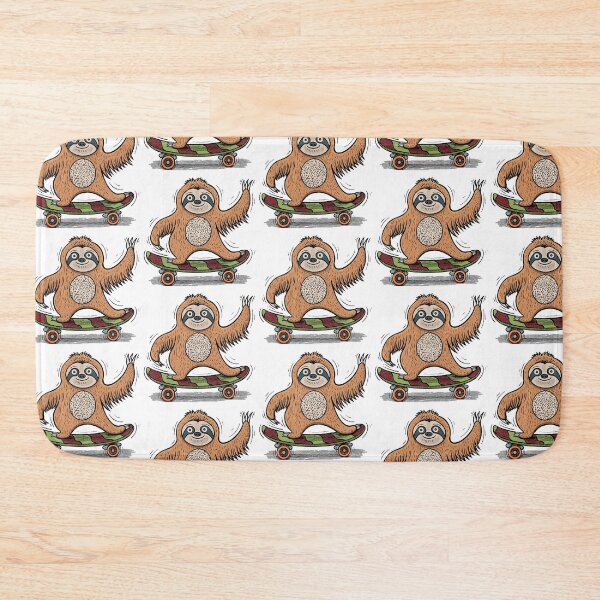 Item preview, Cute Skateboarding Sloth designed and sold by RGB-Ginger.