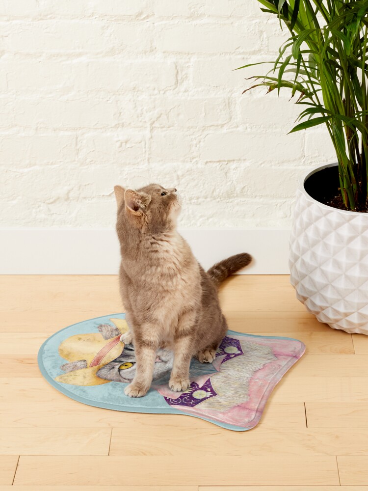 Alternate view of Cowboy Cat Pet Mat