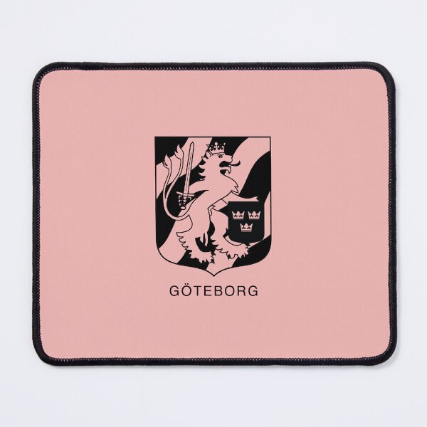 Item preview, Sworded Lion, the Coat of Arms of Göteborg, Sweden, Black Print (Svenska Städer)  designed and sold by Landskapsbutiken .com.