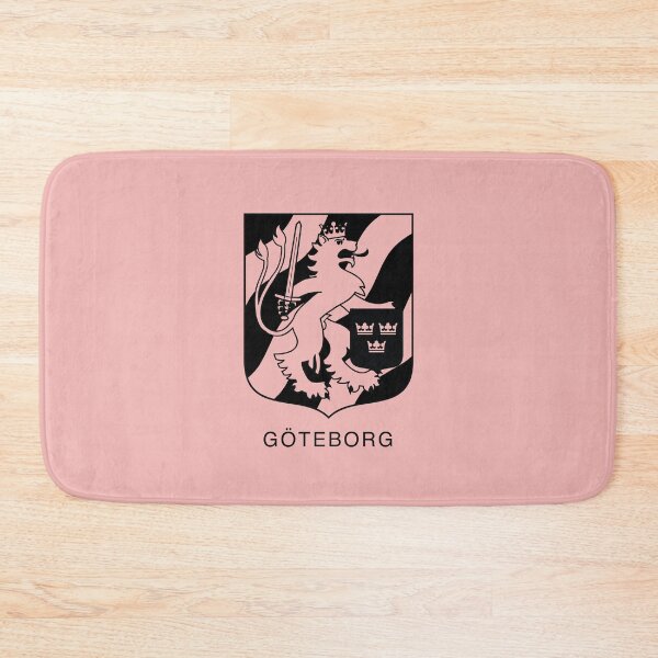 Item preview, Sworded Lion, the Coat of Arms of Göteborg, Sweden, Black Print (Svenska Städer)  designed and sold by Landskapsbutiken .com.