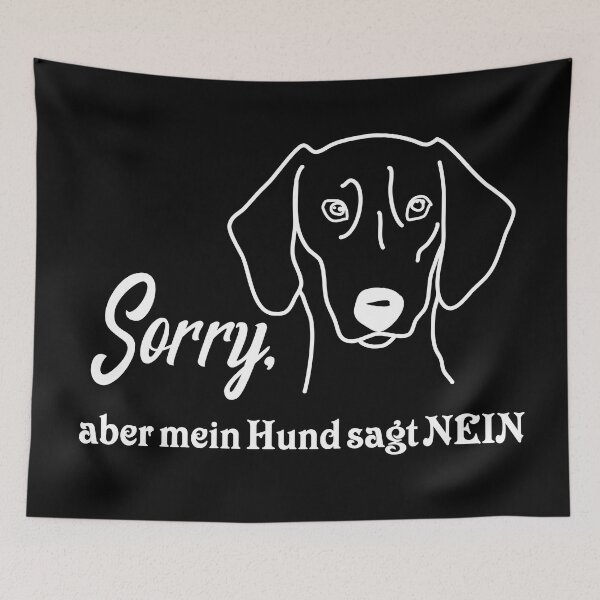 Item preview, sorry but my dog says no dachshund designed and sold by dog-shirt.