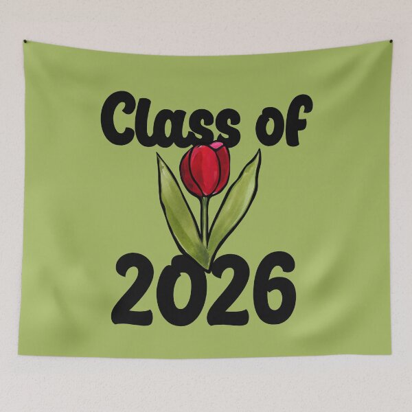 Aperçu de l'œuvre Class of 2026 Red Tulip créée et vendue par FrictionMaxxing.