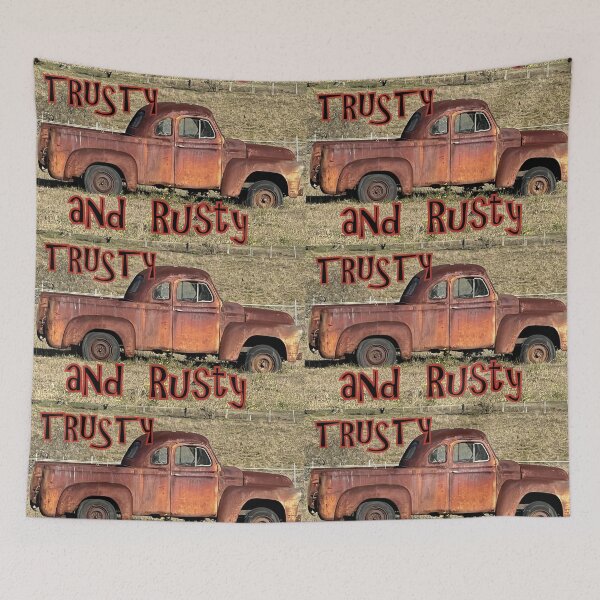 Item preview, VINTAGE TRUCK  OLD BLOKES "  TRUSTY AND RUSTY " designed and sold by Opalbluerose.