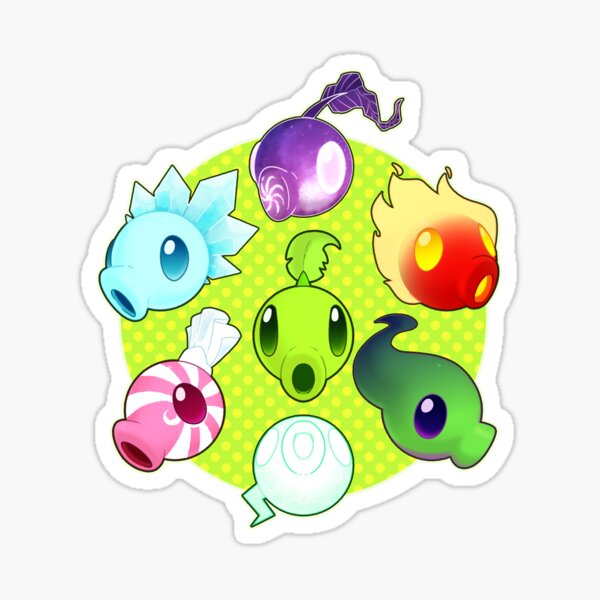 Elemental Peas Sticker