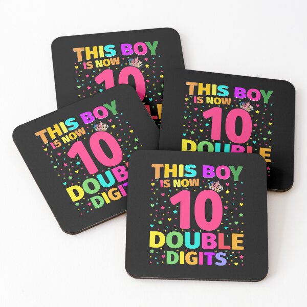 Item preview, 10 Years Old This Boy Is Now 10 Double Digits Saying Birthday Boy designed and sold by decentwearstore.