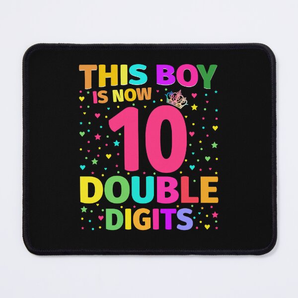 Item preview, 10 Years Old This Boy Is Now 10 Double Digits Saying Birthday Boy designed and sold by decentwearstore.