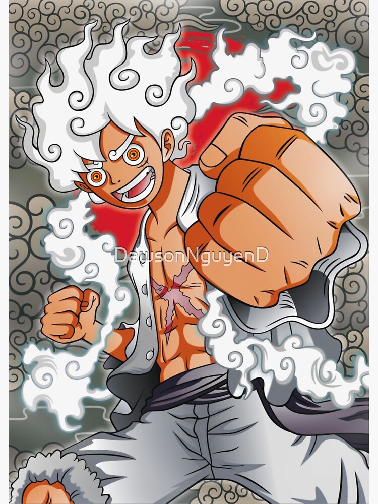 monkey d Luffy gear 5 posters & prints by shieru - Printler