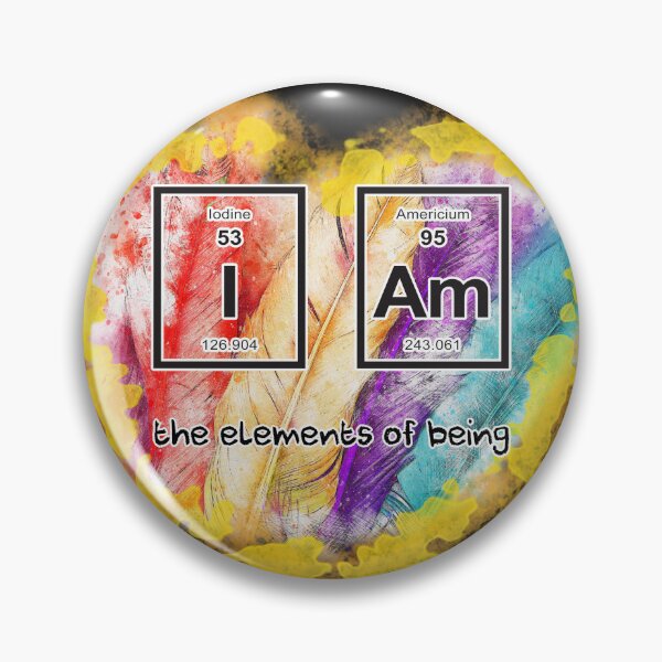Item preview, I Am Heart With Feathers Periodical Table of Elements Words Spiritual Element the Power of the Great I Am designed and sold by Siela.