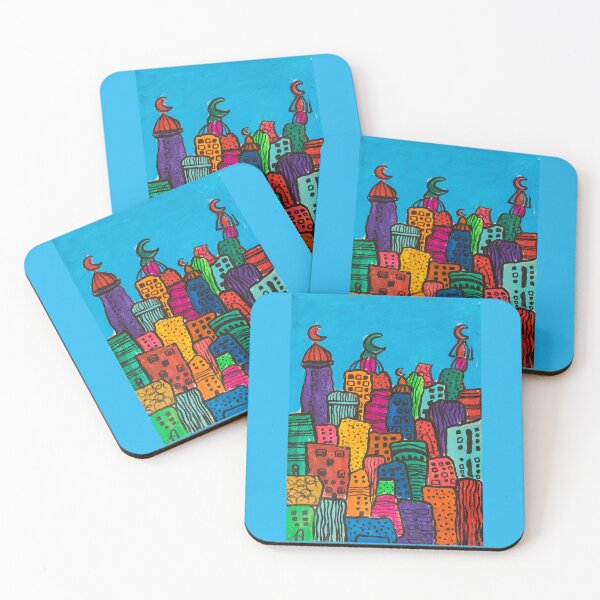 Item preview, colorful houses different effect designed and sold by karima-eldeeb.