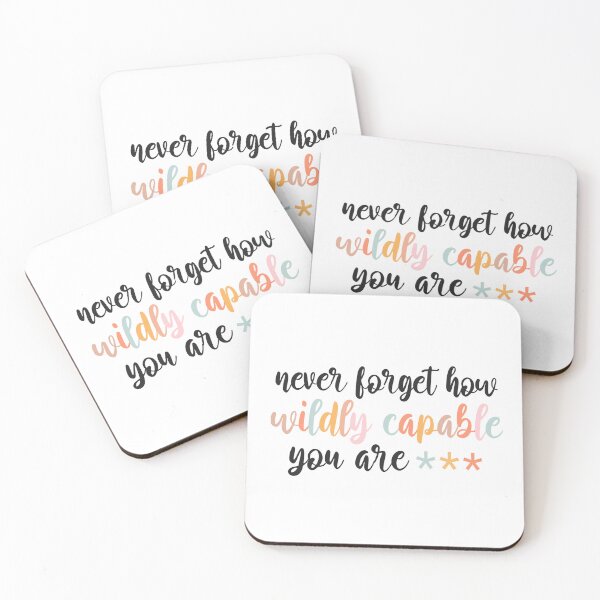 Item preview, Funny Never Forget How Wildly Capable You Are Positivity Inspirational Sticker ,  designed and sold by cizito.