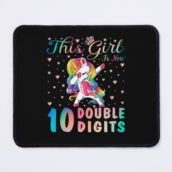 Item preview, 10 Years Old This Girl Is Now 10 Double Digits 10th Birthday Girl designed and sold by decentwearstore.