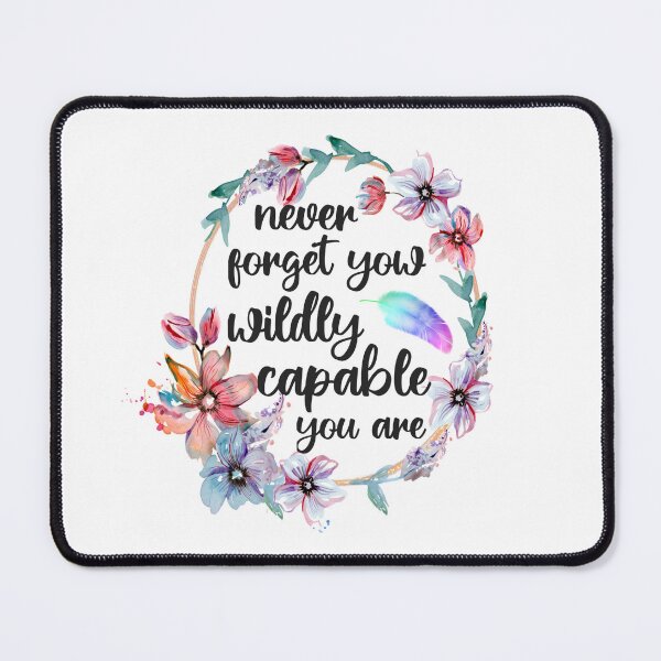 Item preview, Never Forget How Wildly Capable You Are Positivity Inspirational Sticker , designed and sold by cizito.