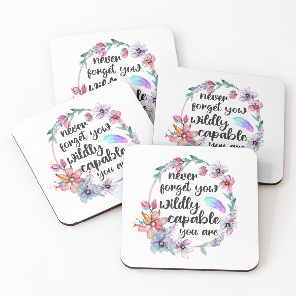 Item preview,  Never Forget How Wildly Capable You Are Positivity Inspirational Sticker ,  designed and sold by cizito.