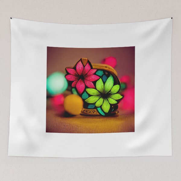 Item preview, Folk Ornament Neon Colors designed and sold by Vimpace.