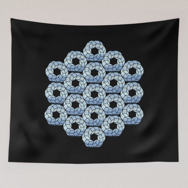 Item preview, Cube Torus Mountain Range Madness designed and sold by createVisions.