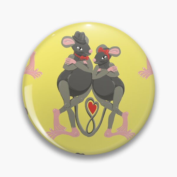 Item preview, Love Rats sunshine yellow designed and sold by Colour Angel by KV.