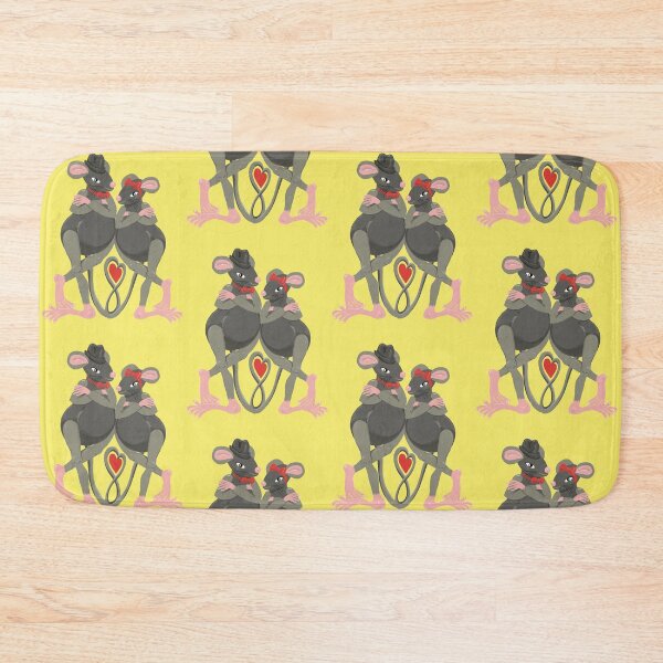 Item preview, Love Rats sunshine yellow designed and sold by Colour Angel by KV.