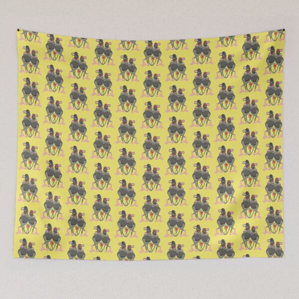 Item preview, Love Rats sunshine yellow designed and sold by Colour Angel by KV.
