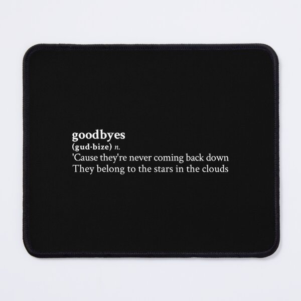Item preview, Goodbyes by Jorja Smith designed and sold by StickTheSong.