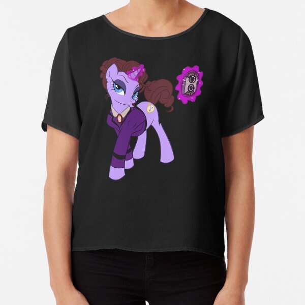 Missy Poney T-shirt ajusté Top mousseline