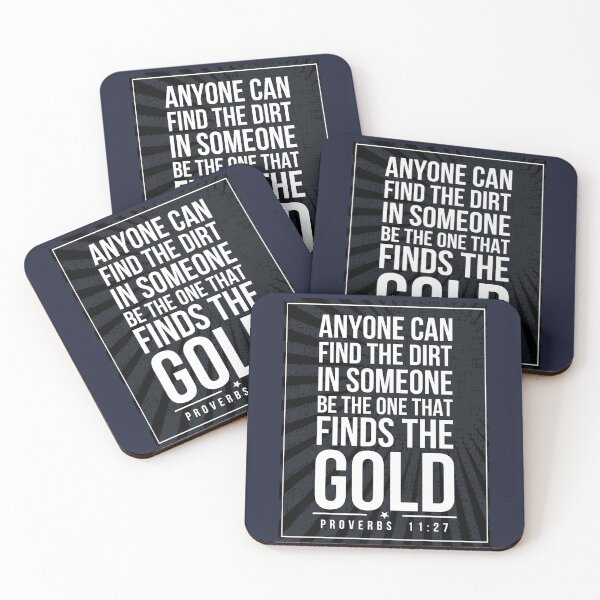 Item preview, Proverbs 11:27 Subway style (white text on black) designed and sold by Dpe1974.