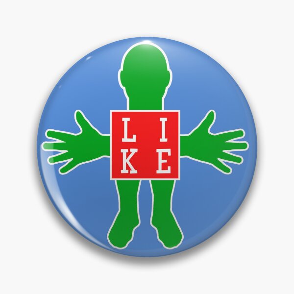 Item preview, Human figure - LIKE - Red and green colors - Slab font designed and sold by RainbowWordLand.