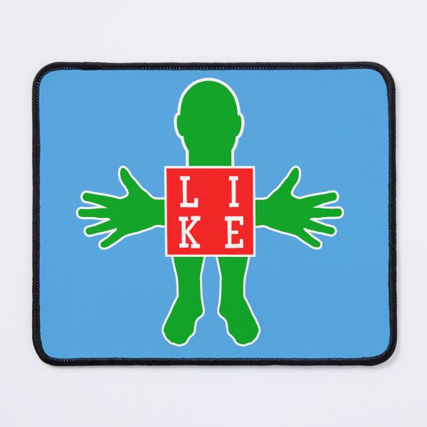 Item preview, Human figure - LIKE - Red and green colors - Slab font designed and sold by RainbowWordLand.