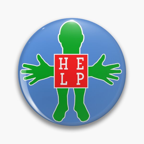 Item preview, Human figure - HELP - Red and green colors - Slab font designed and sold by RainbowWordLand.